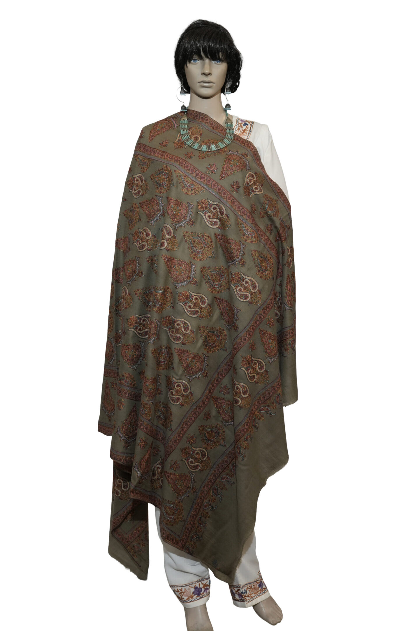 Premium Pashmina Jamawar Shawl – Handwoven Traditional Design