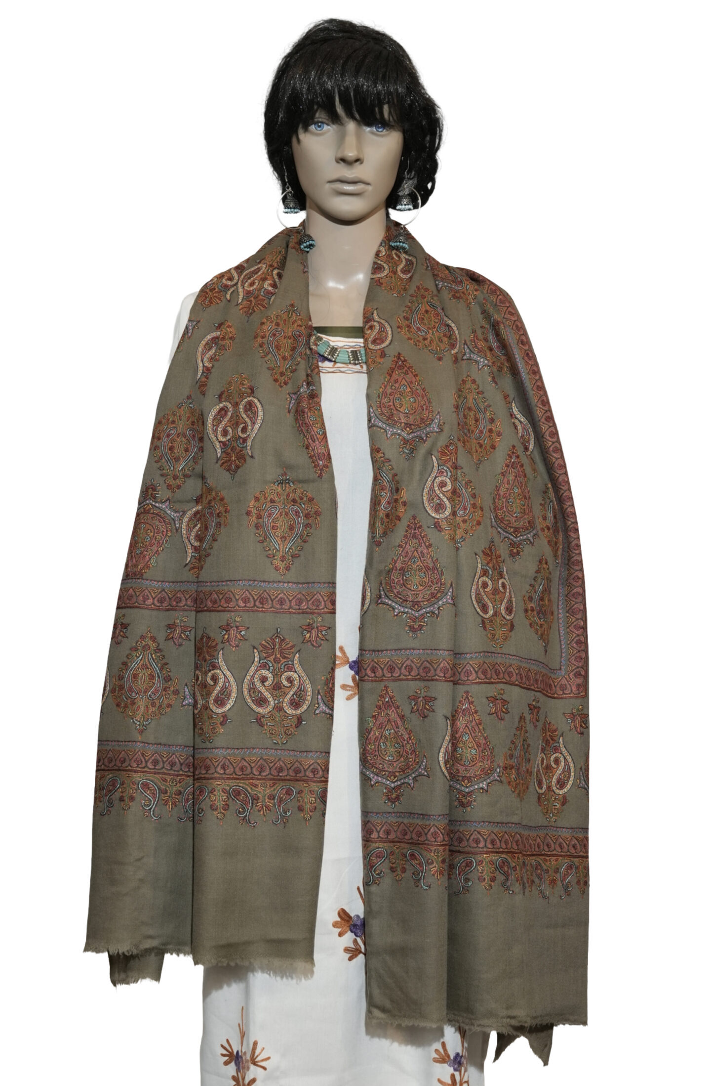 Premium Pashmina Jamawar Shawl – Handwoven Traditional Design