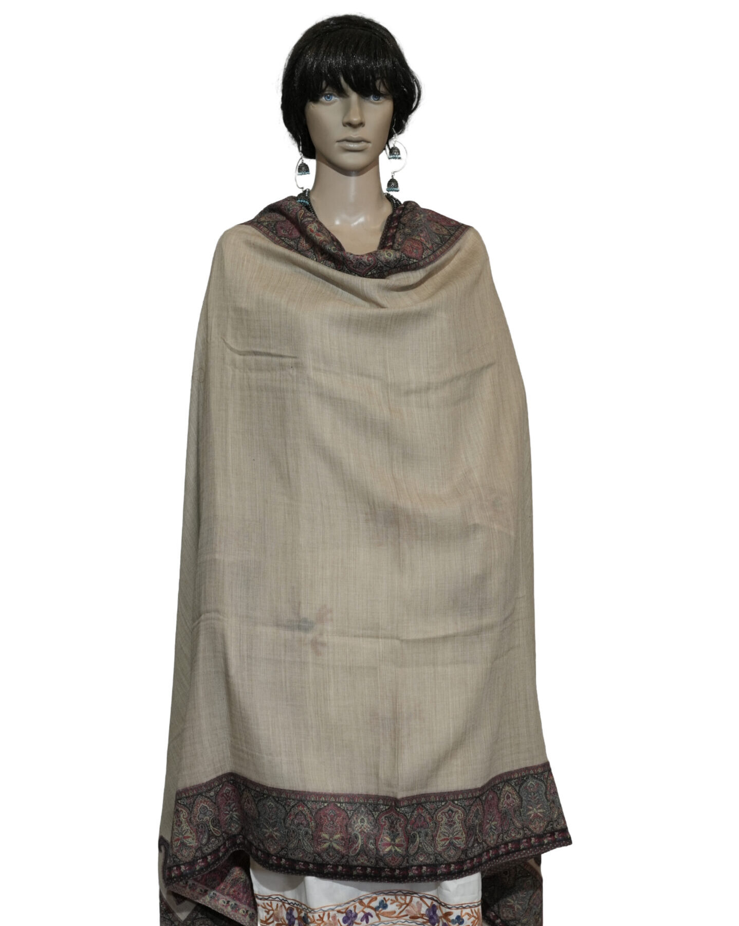 Premium Pashmina Shawl with Kani Border