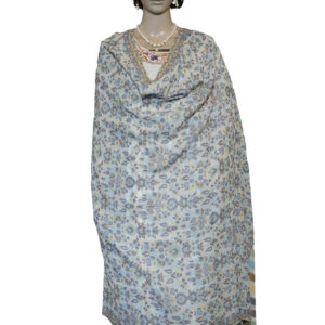 Pashmina Soft Kani Weave Shawl – Floral Motifs with Striped Border