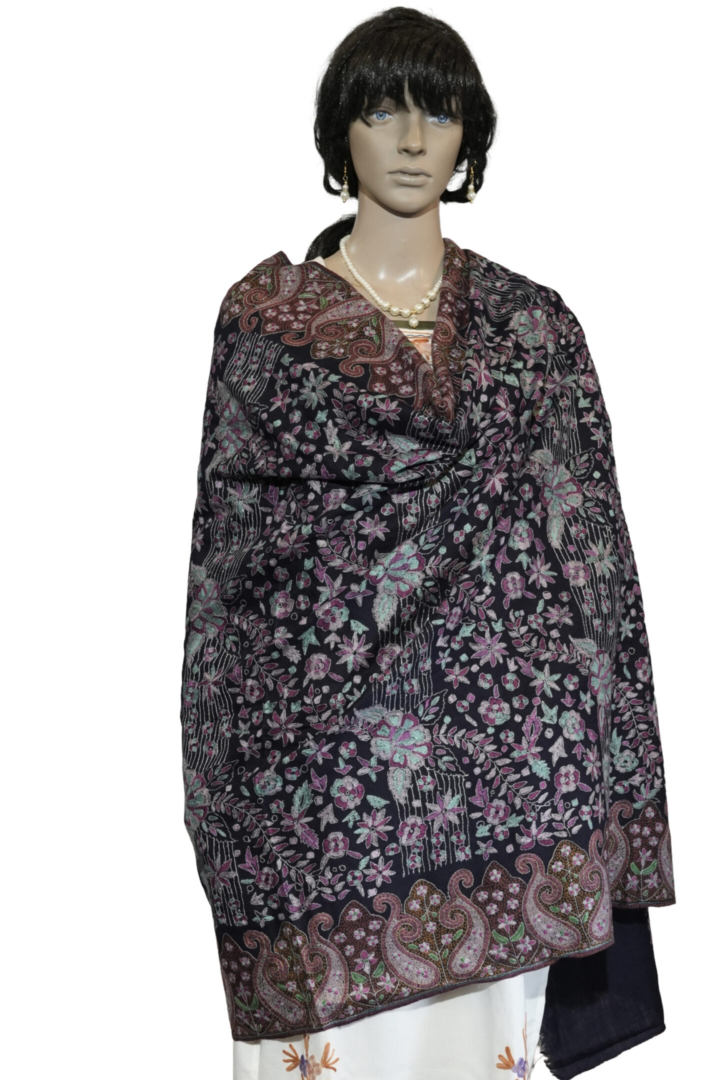 Handcrafted Pashmina Jamawar Shawl – Exquisite Needle Work