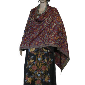 Silk Pashmina Stole with Allover Kani Work