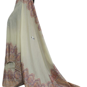 Elegant Mulberry Silk Saree with Intricate Kani Work Border