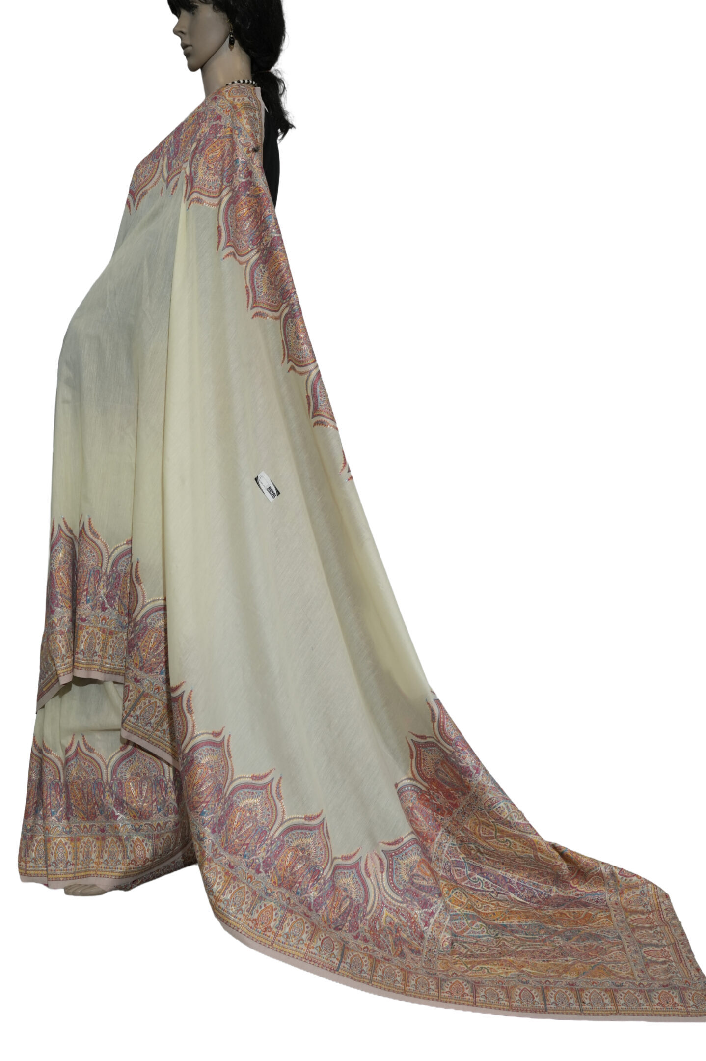 Elegant Mulberry Silk Saree with Intricate Kani Work Border