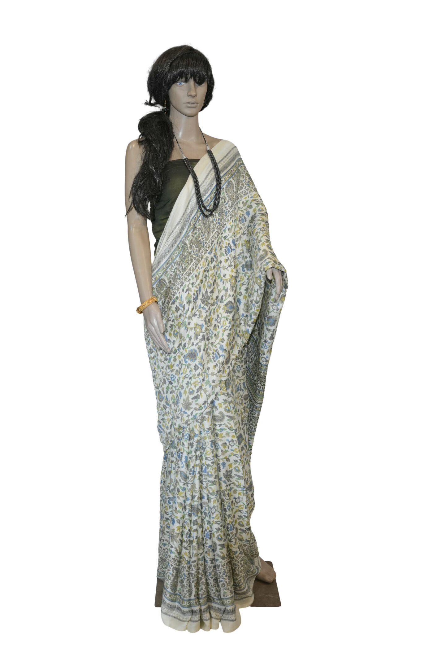 Pashmina Cotton Saree with Shawl – Kani Design Inspired